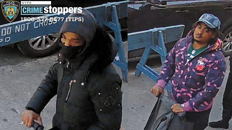 涉犯搶劫罪兩嫌犯。 警方提供