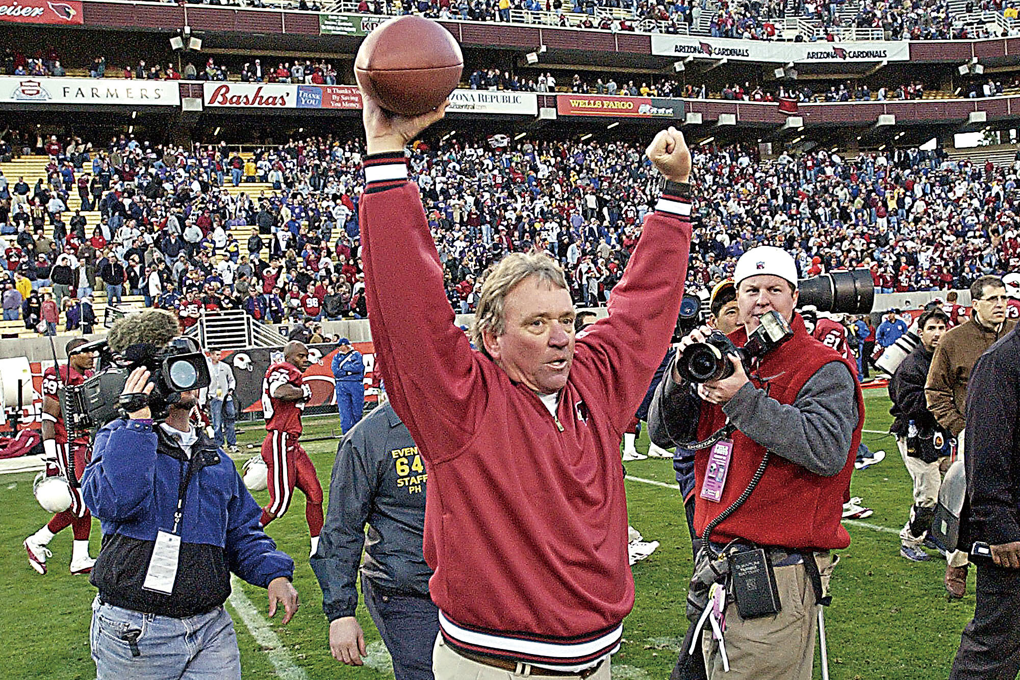 麥金尼斯曾擔任紅雀主教練。美聯社