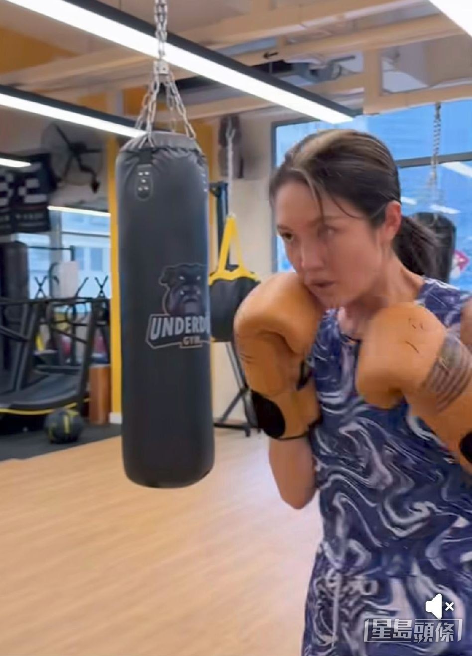 陳庭欣在社交平台分享打拳短片，表示重拾樂趣。