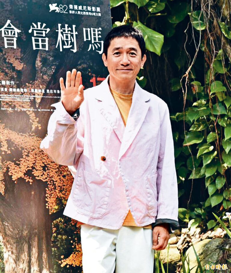 偉仔昨日在台灣出席新片《寂靜的朋友》的記者會。《自由時報》圖片