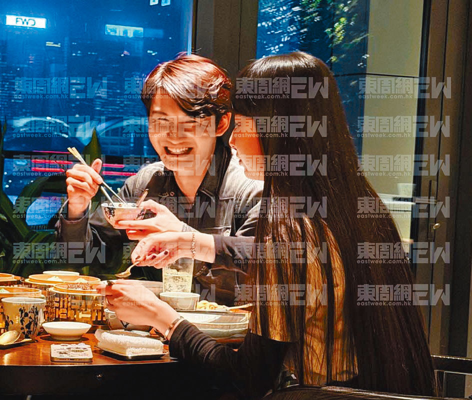 木村心美被直擊與疑是新歡共進晚餐，母親更全程陪伴。 《東周刊》圖片