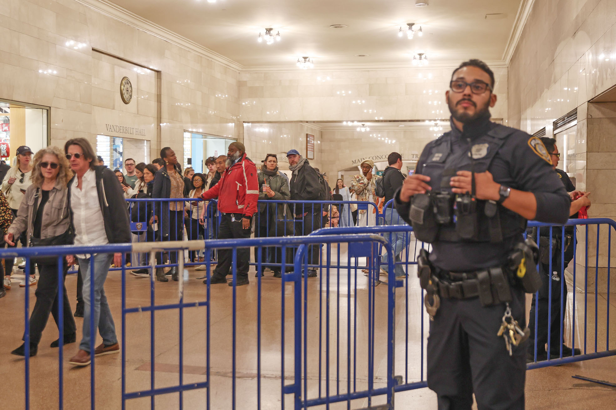 根據市警務處數據，紐約地鐵主要犯罪率持續下降。Heather Khalifa /紐約時報