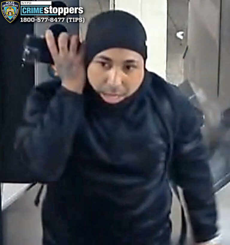 圖為涉案男嫌。NYPD