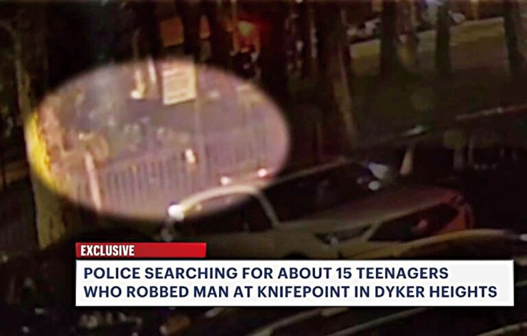 電視畫面可見涉案的一班惡少。