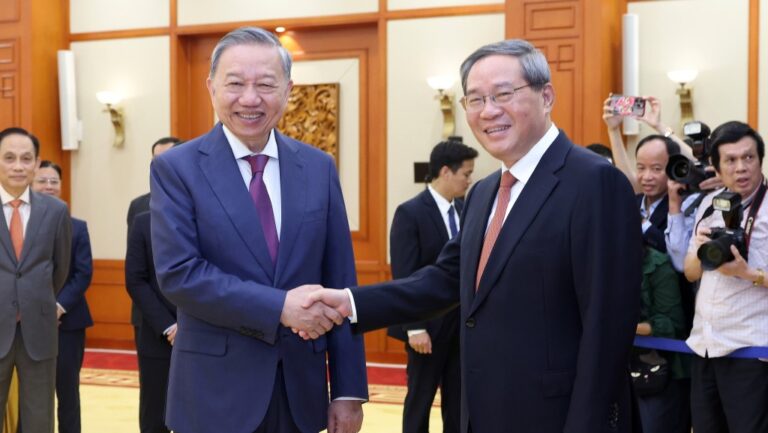 李強晤蘇林　商談加快推進中越標準軌鐵路