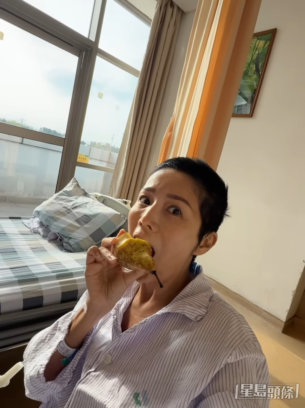 她在醫院裡每天都會叫外賣。