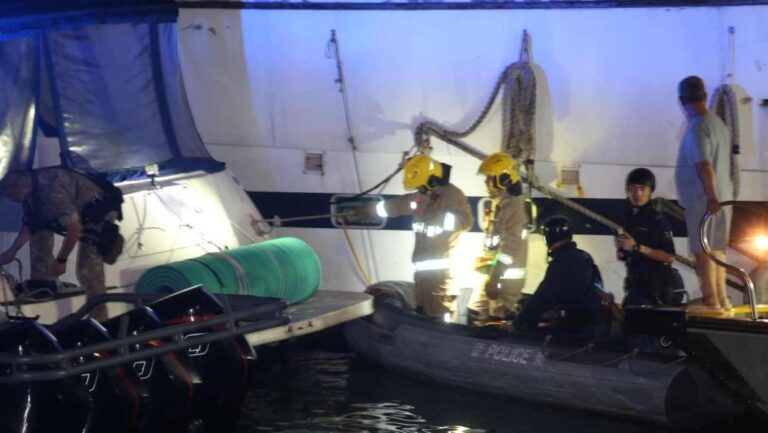 將軍澳海濱小艇冒煙虛驚一場 疑發電機故障所致