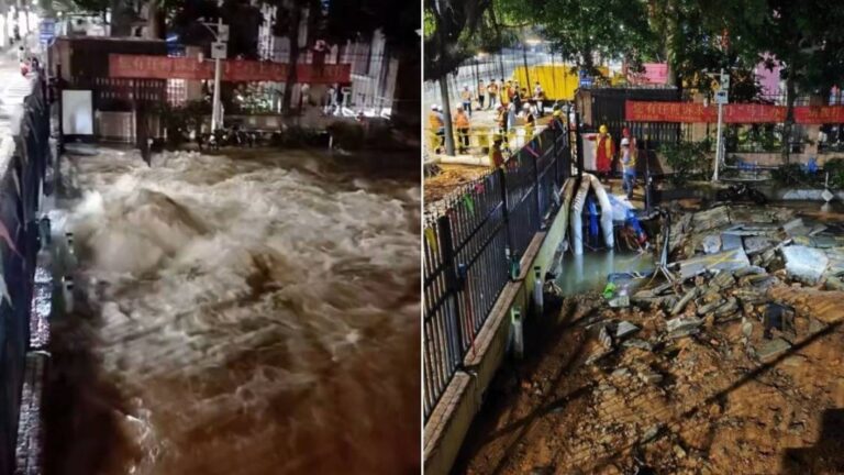 深圳羅湖深夜水管爆裂 屋苑商舖及車輛受浸