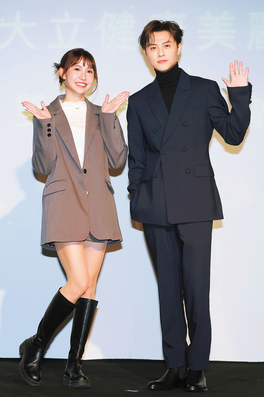 粿粿（左）遭丈夫范姜彥豐指控婚內出軌王子（右）。中央社資料圖片