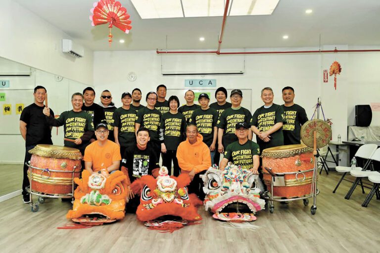 華聯會為助捷運工友獅隊提供訓練。