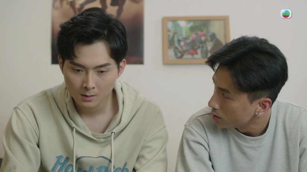 林俊其苦口婆心，勸說丘梓謙與父親修補關係。