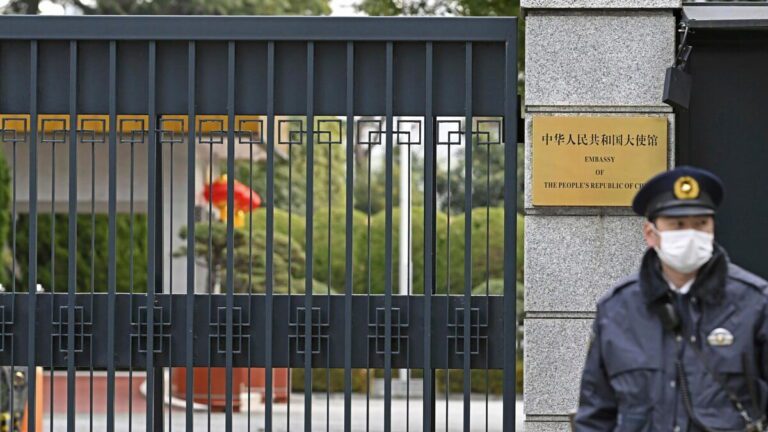 中國駐日大使館近月接連收到施襲恐嚇　批評日本警方未重視