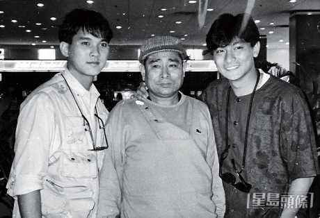 一張舊照記錄了潘宏彬與父親及好友劉德華的相聚時刻。