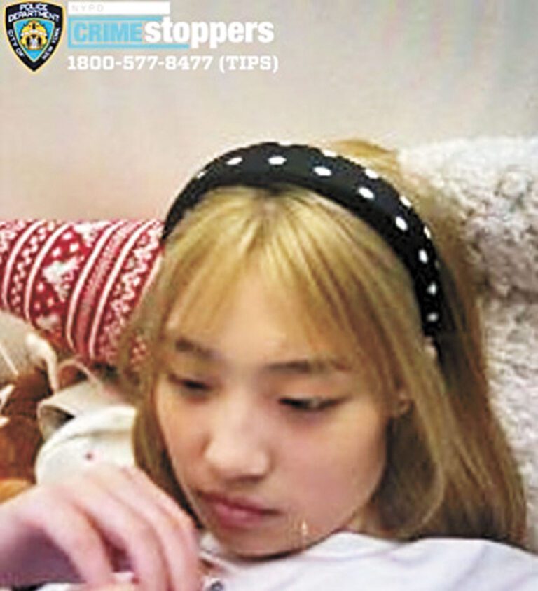 警方發佈失蹤少女圖像。