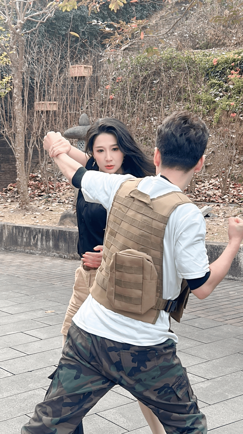 蔡頌思在劇中首度嘗試打女角色，一償多年心願。