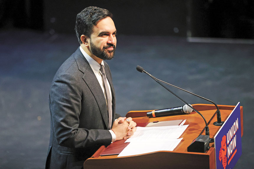 馬姆達尼強調，他一向明確支持向富人徵稅。Heather Khalifa /紐約時報