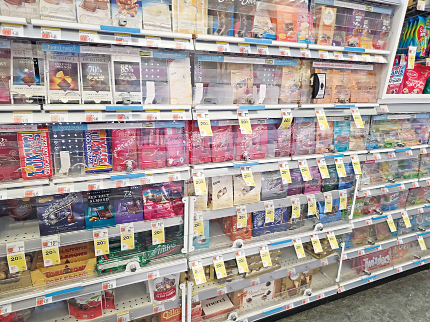 今年全市零售盜竊案件已錄得20%跌幅。 本報資料圖片