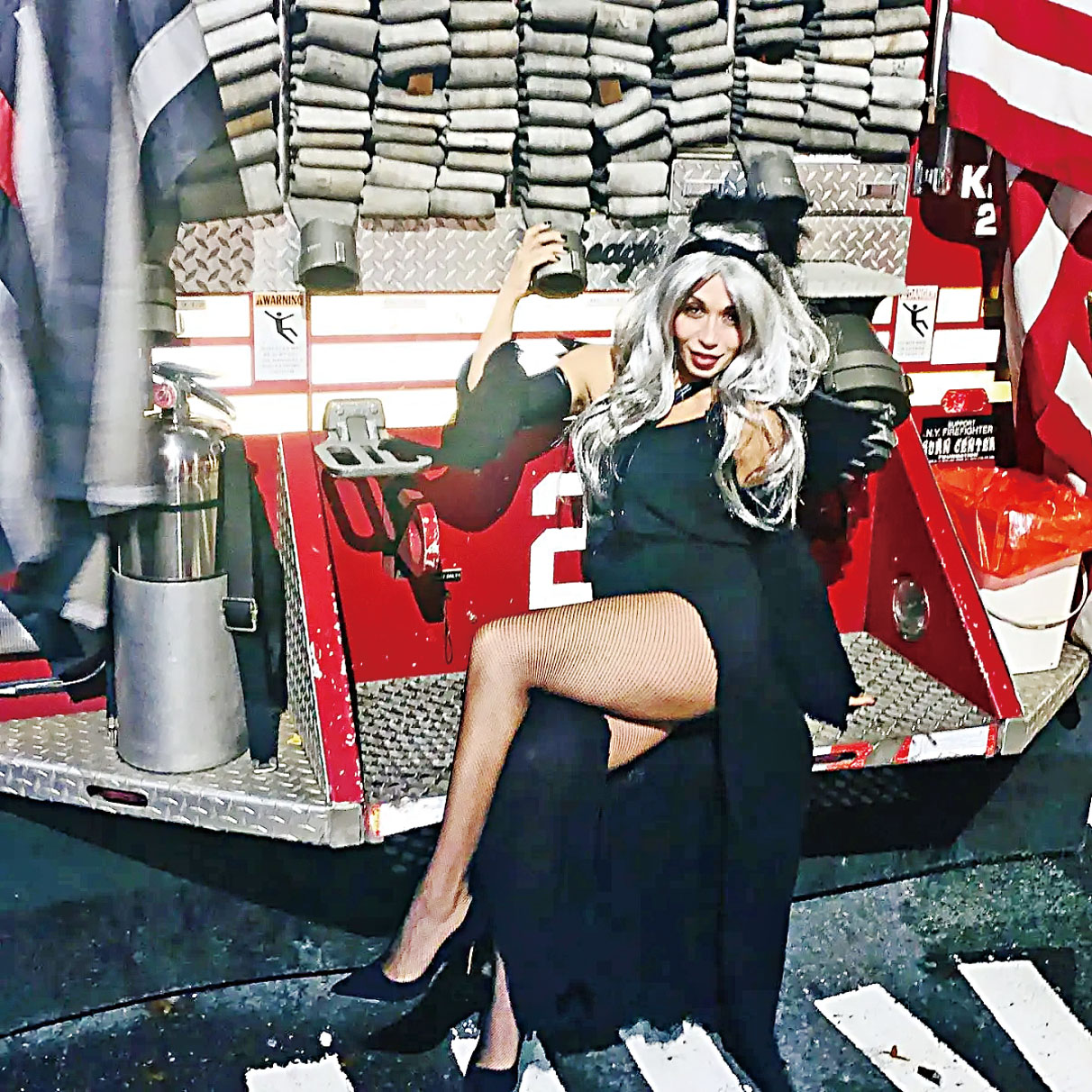 之前不少網紅在消防局內拍片吸流量。janine_acquafredda Instagram圖片