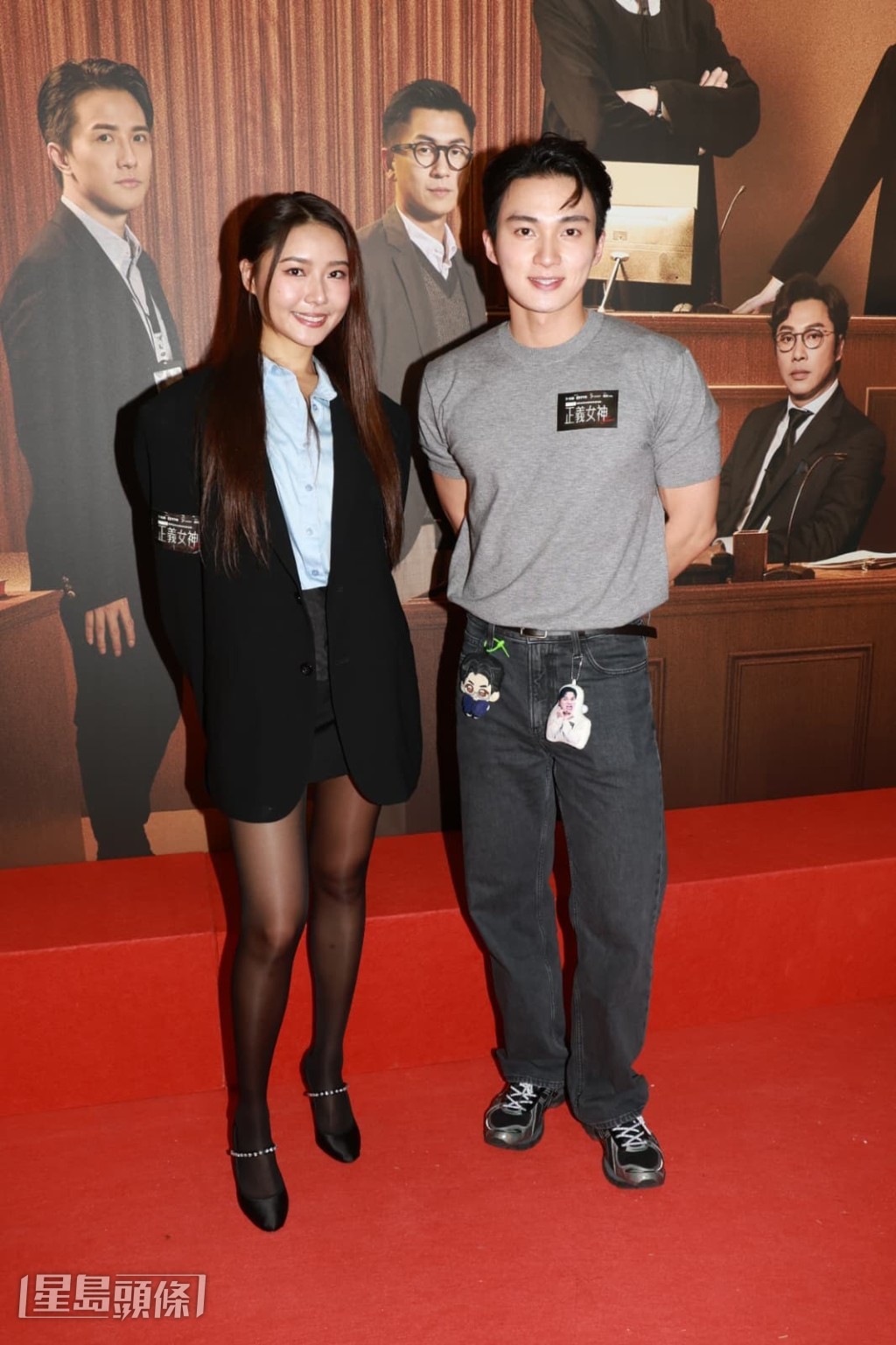 周嘉洛在《正義女神》中獲封「顏值擔當」，人氣隨即上升。