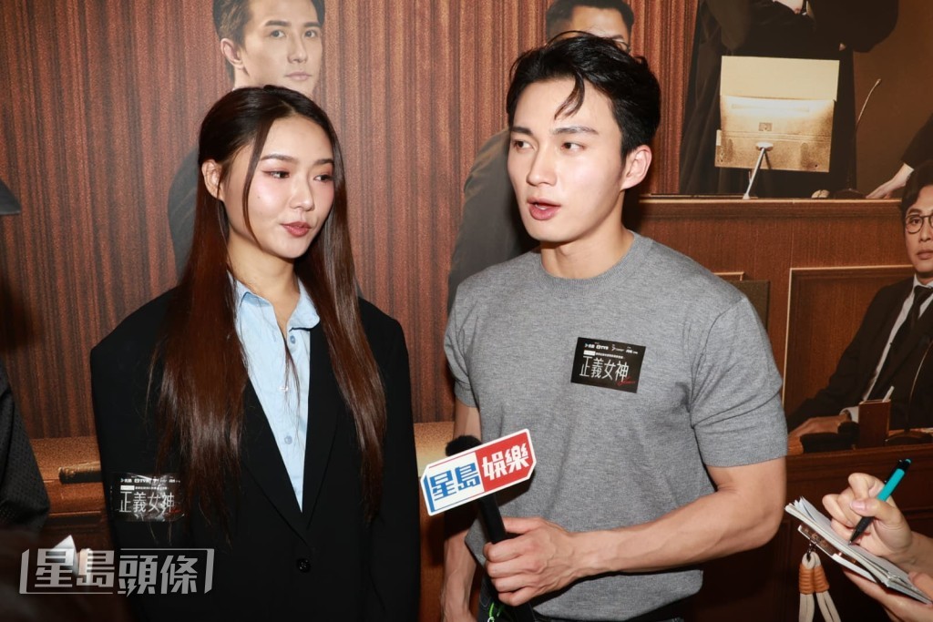 戴祖儀笑說在台慶見過周嘉洛真空上陣，但更欣賞他夠勤力。