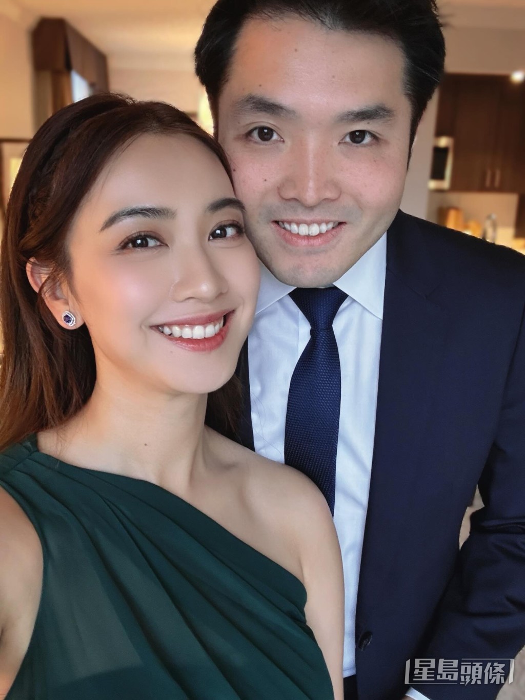 朱千雪與丈夫的婚姻生活美滿甜蜜。