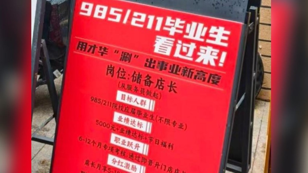 深圳火鍋店招聘985/211應屆畢業生 儲備店長晉升後月分紅可達10萬