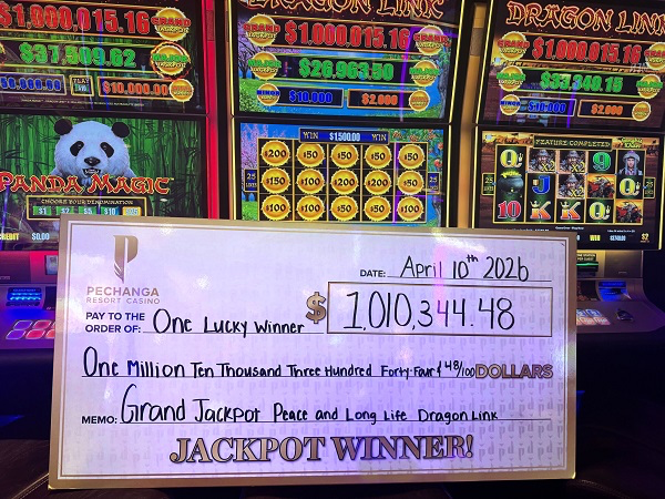 新晉百萬富翁在「大莊家賭場度假村」擊中「DRAGON LINK™」頭彩