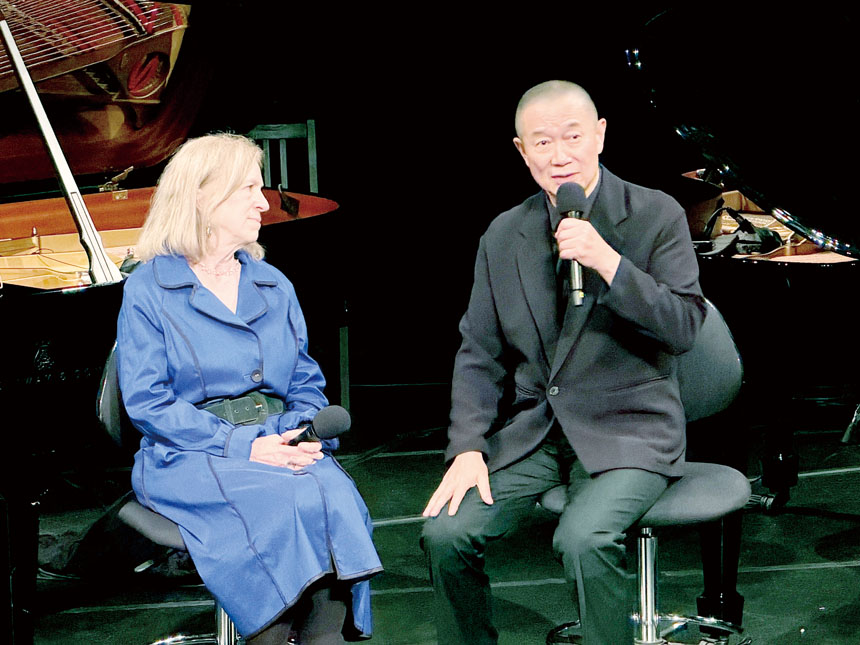 譚盾分享來自敦煌壁畫創作靈感及各種樂器的配合帶出佛理。