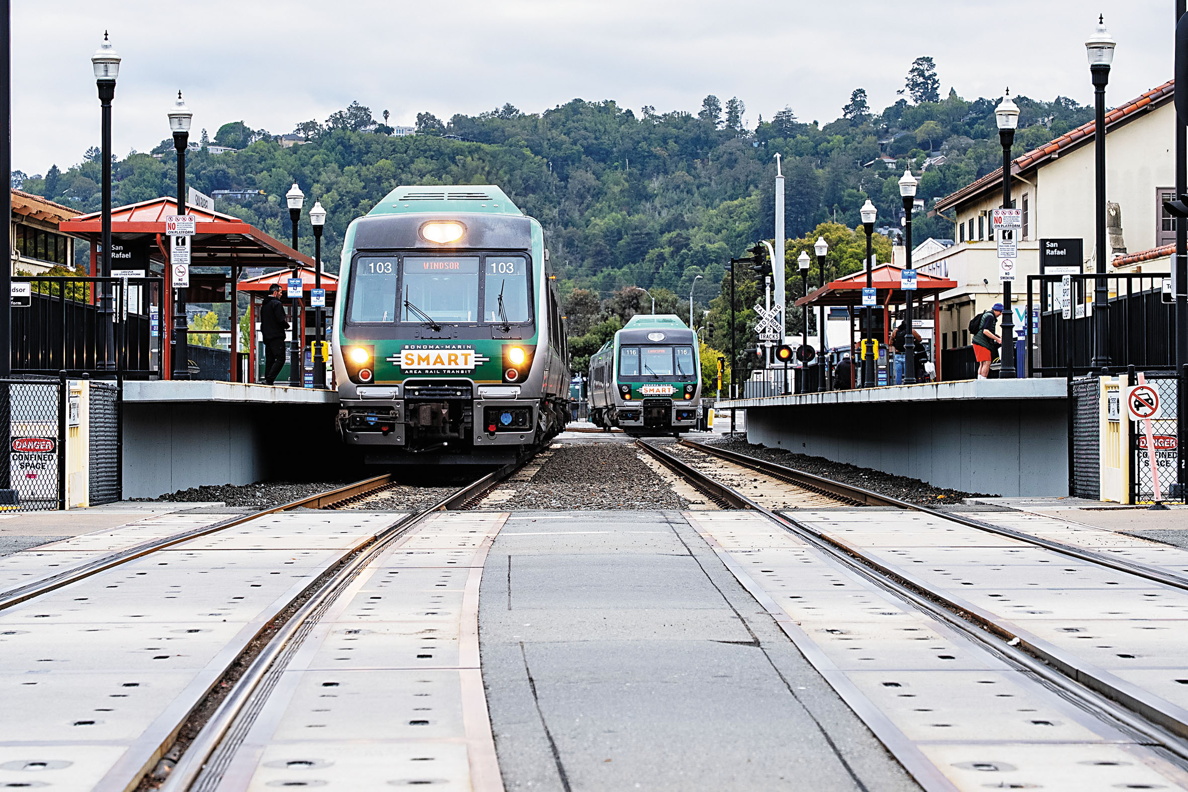 圖為北灣索奴瑪-麥林地區鐵路局的列車站。灣區城市新聞社