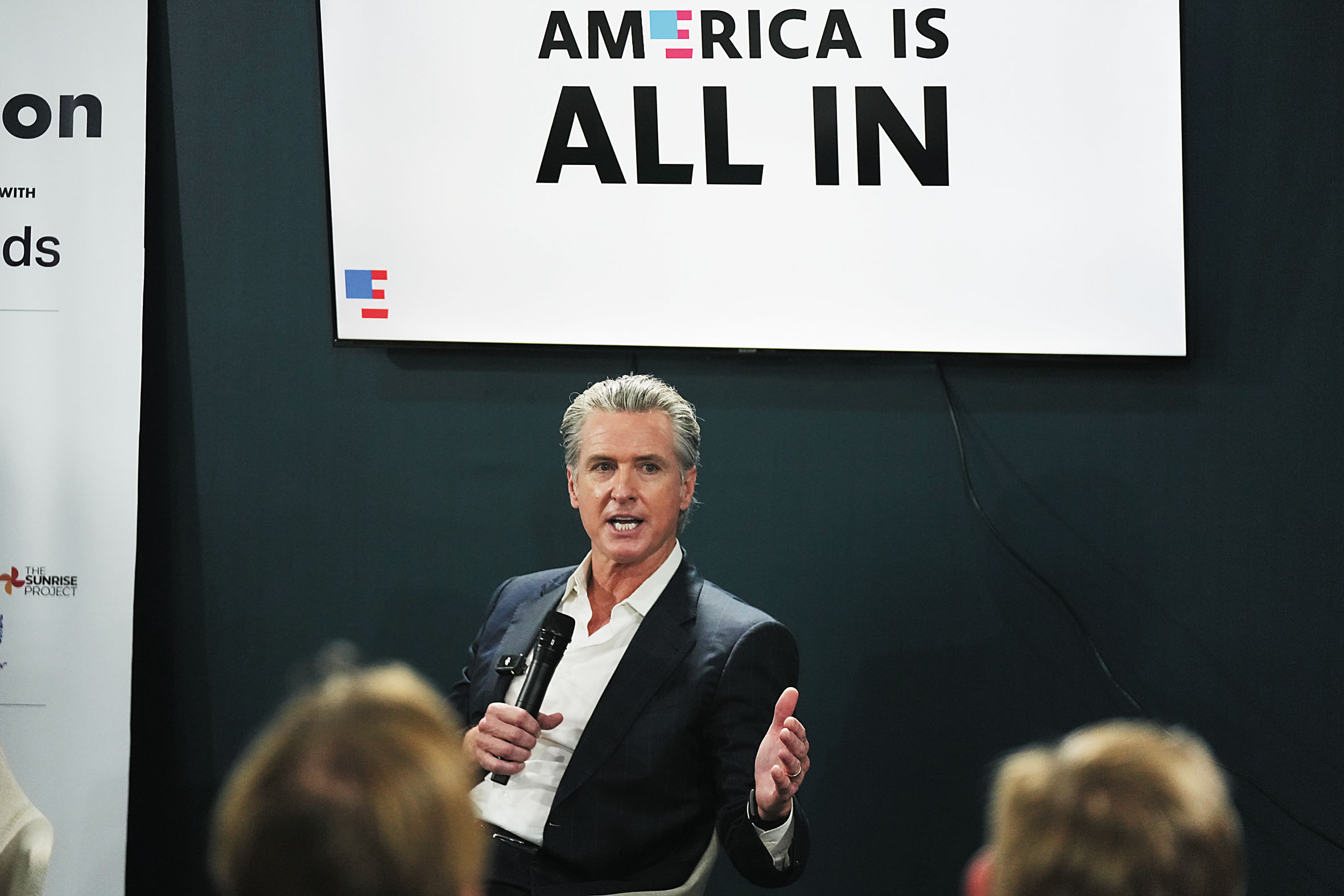 州長紐森第二任期外遊頻繁，圖為去年11月他出席巴西舉行的聯合國氣候高峰會。美聯社資料圖片