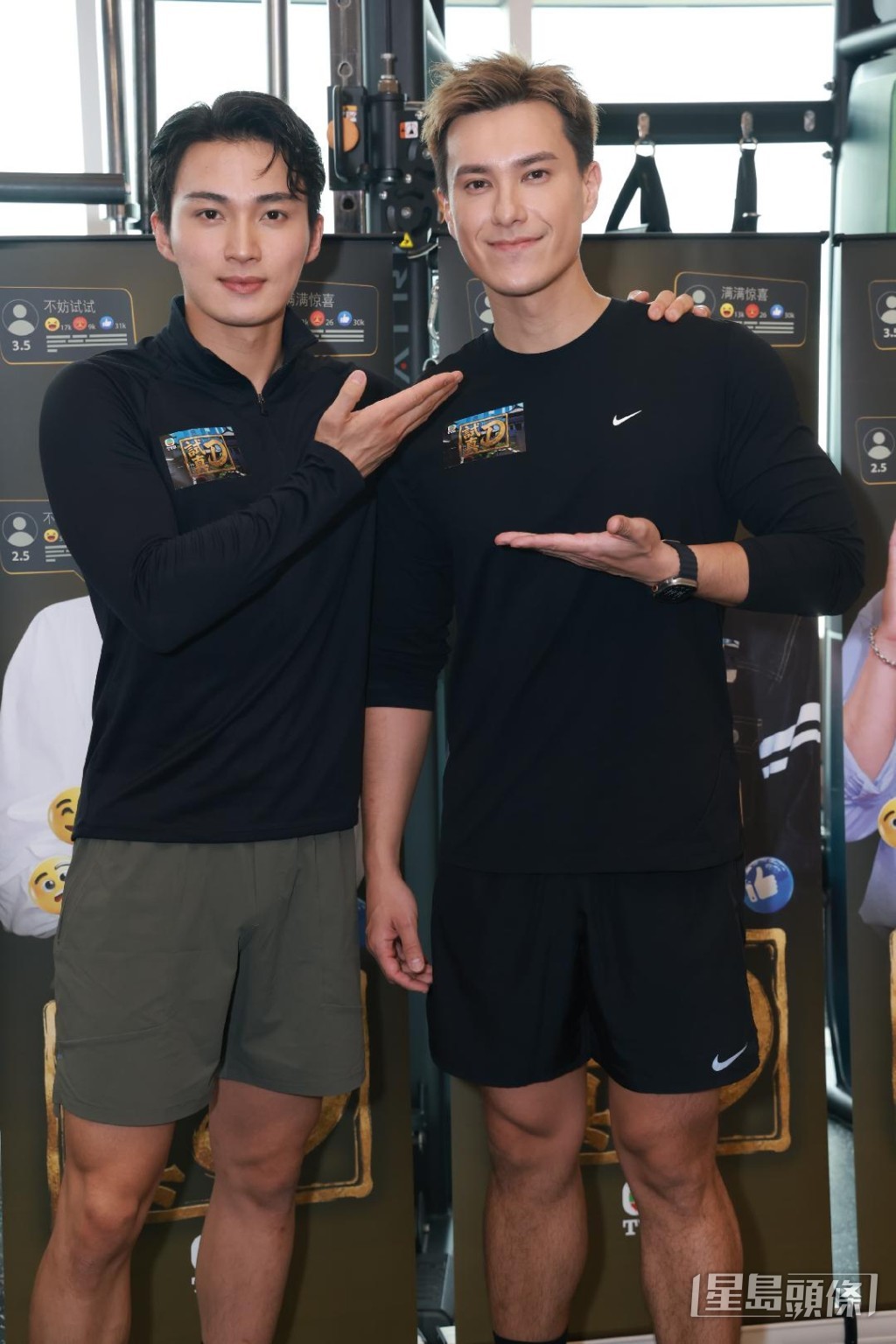 周嘉洛與朱敏瀚為拍攝節目全力以赴。