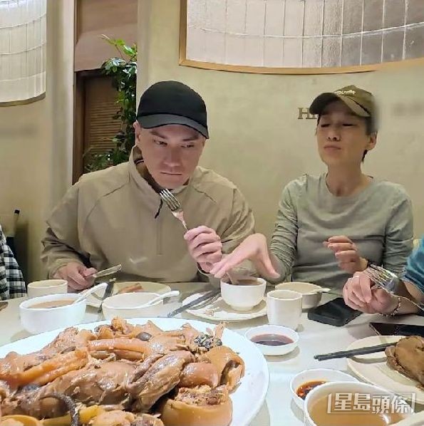 朱敏瀚食用非常刁鑽的內臟食材時忍住未嘔。