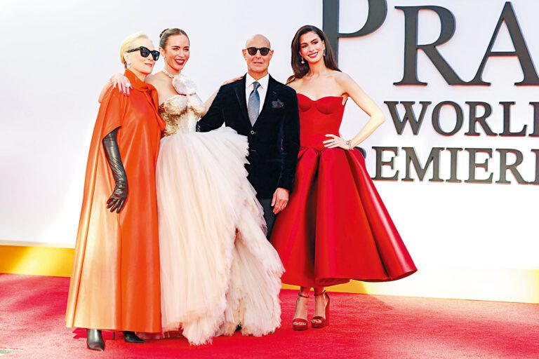 （左起）梅姨、艾美莉、史丹利及安妮相隔20年再為續集聚首一堂。法新社