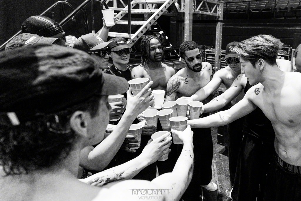 Jackson演出後心情依然興奮。