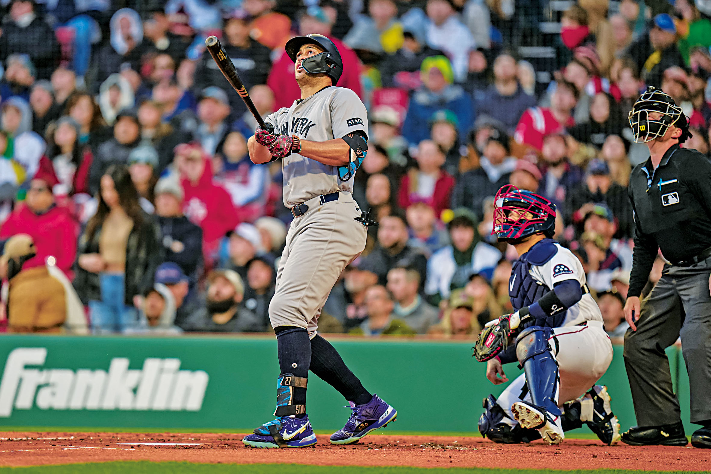 史坦頓敲出個人新賽季第3發全壘打。路透社