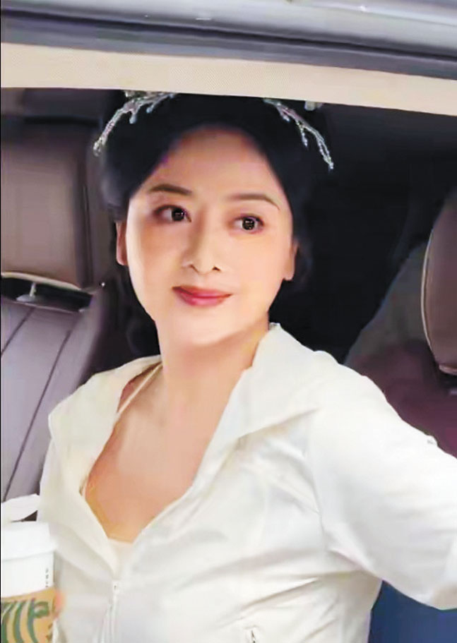 ■小李琳在橫店拍古裝戲。網上圖片