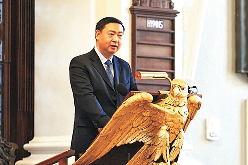 陳立總領事發表主旨演講。