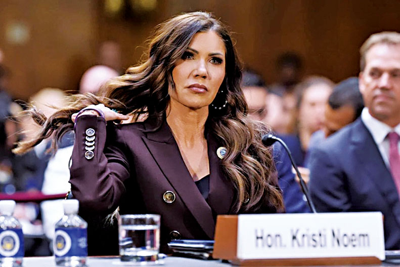 前國土安全部長諾姆。美聯社