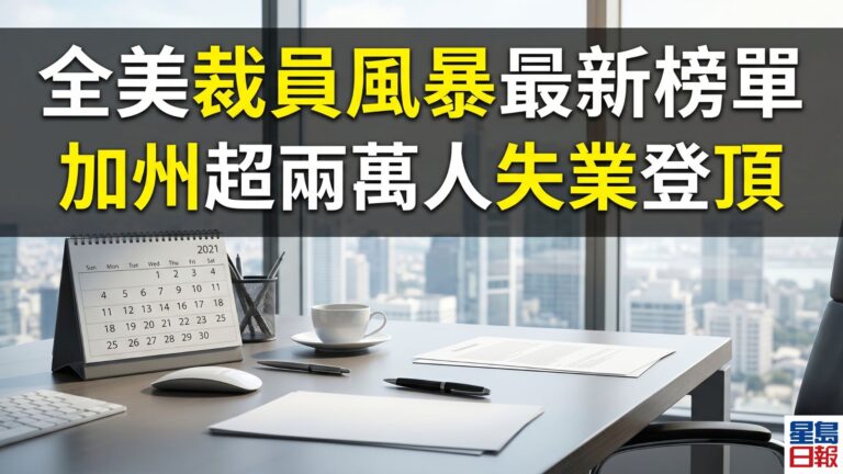 全美裁員風暴最新榜單：加州超兩萬人失業登頂