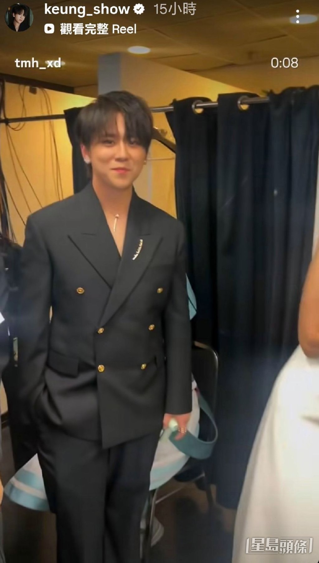 姜濤提及在金像獎後台被隊友整蠱的經歷。