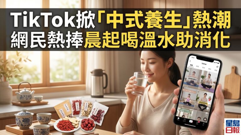 TikTok掀「中式養生」熱潮 網民熱捧晨起喝溫水助消化