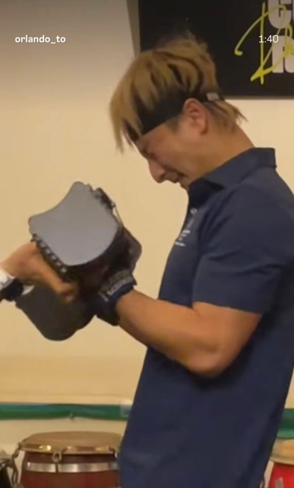 方力申正為演唱會進行最後階段的終極特訓。