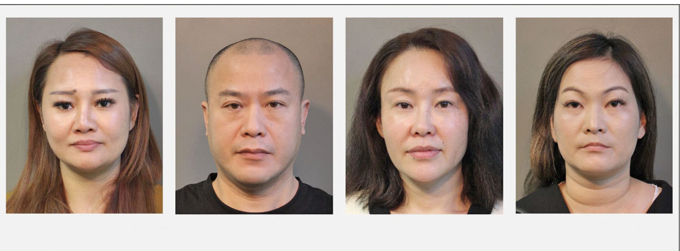 警方發佈四名嫌疑人圖像。