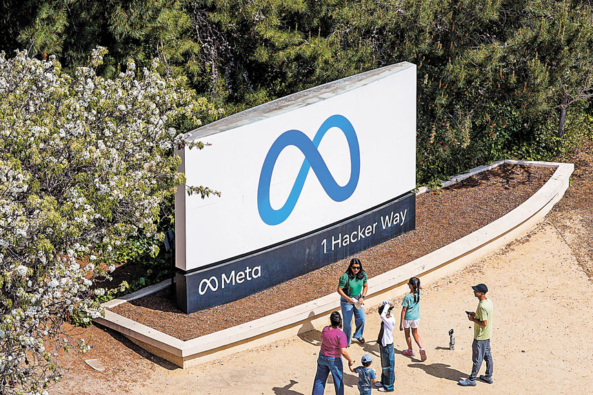 AI開支壓力，Meta削人力。美聯社資料圖