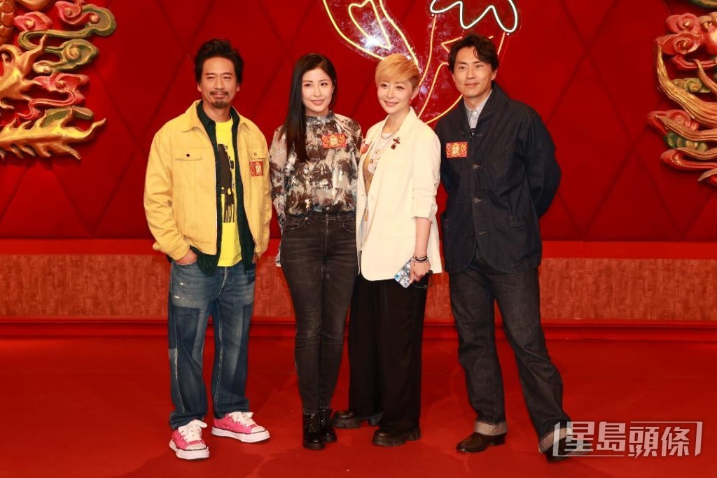 已婚嘉賓郭偉亮、周家蔚、湯盈盈與森美齊聚。