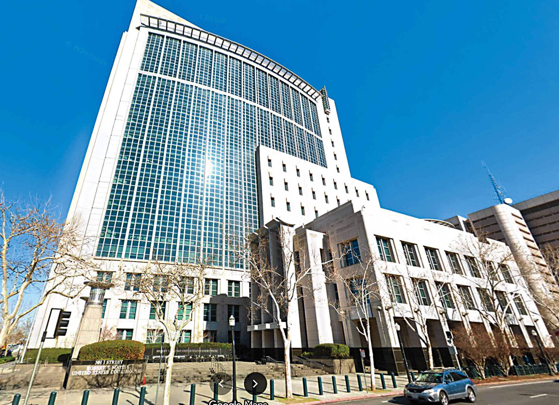 包括沙加緬度的東加州聯邦地方法院多年來面臨法官不足,造成案件積壓。谷歌街景