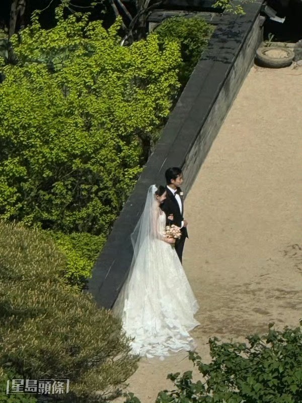 二人外貌相襯，獲網民稱讚十分登對。（微博圖片）