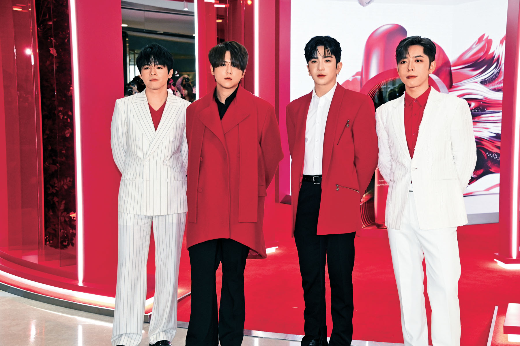 （左起）Ian、姜濤、AL、Edan將攜手到澳門出席娛樂盛典。