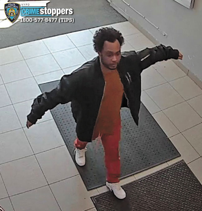 圖為涉案男嫌。 NYPD