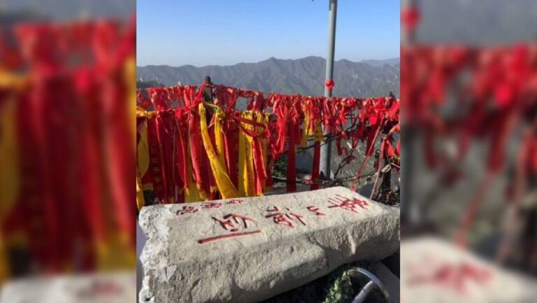 華山景區整治「A貨」石碑 保留金庸北峰真跡